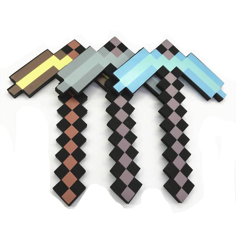 工厂热销我的世界钻石镐 eva环保泡沫马赛克儿童玩具钻石镐现货