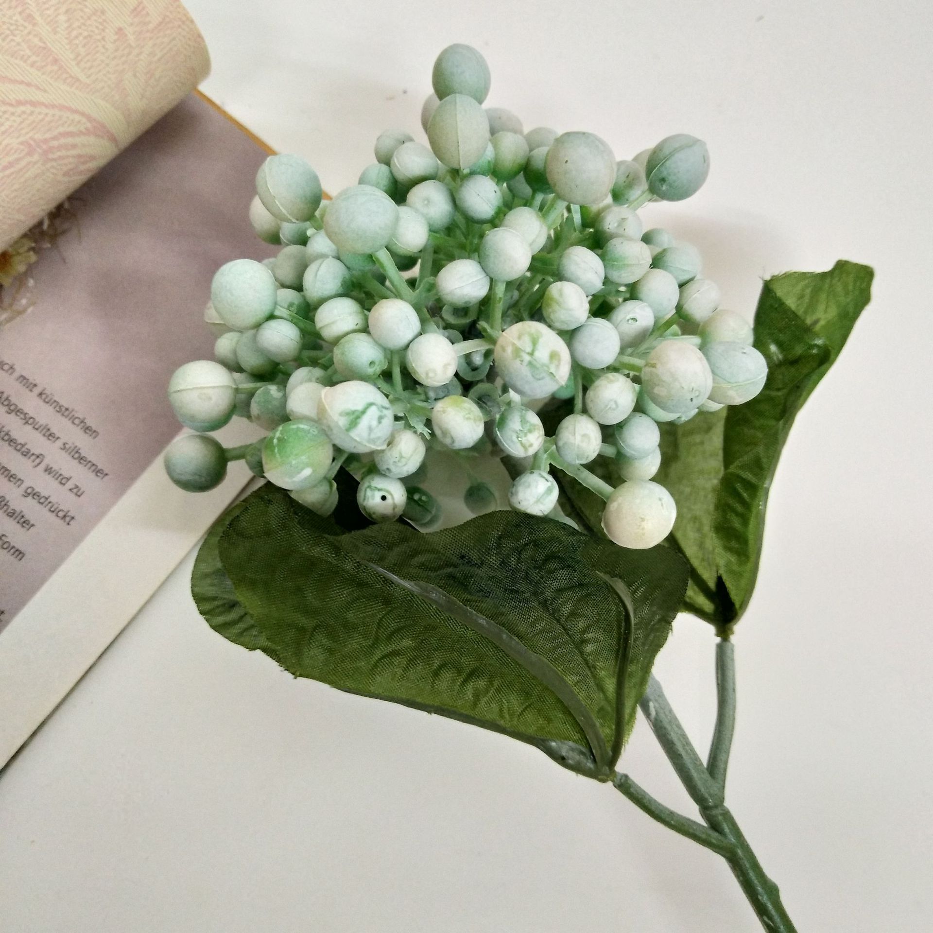 仿真花37头冰岛情人果果实装饰花卉客厅餐桌落地花瓶树枝卧室插花