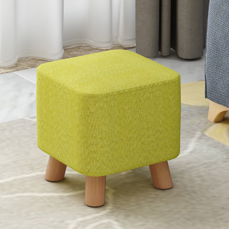 凳子家用小板凳懒人网红沙发木头凳子圆凳小椅子布艺脚凳客厅坐墩