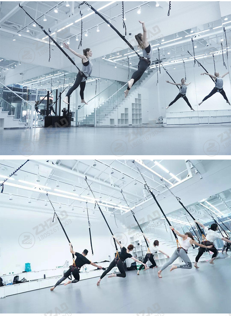 中再厂家高弹力室内瑜伽5d瑜伽活力带旋转飞天舞带空中瑜伽弹力带