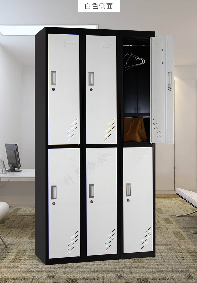 彩色更衣柜员工柜钢制拆装铁皮储物柜浴室健身房更衣柜存包柜定做