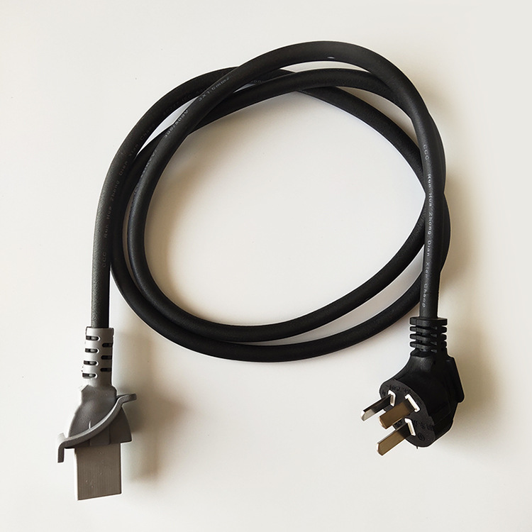 多星电热锅温控电源线平头插头线6000w卡装平头电源线批发