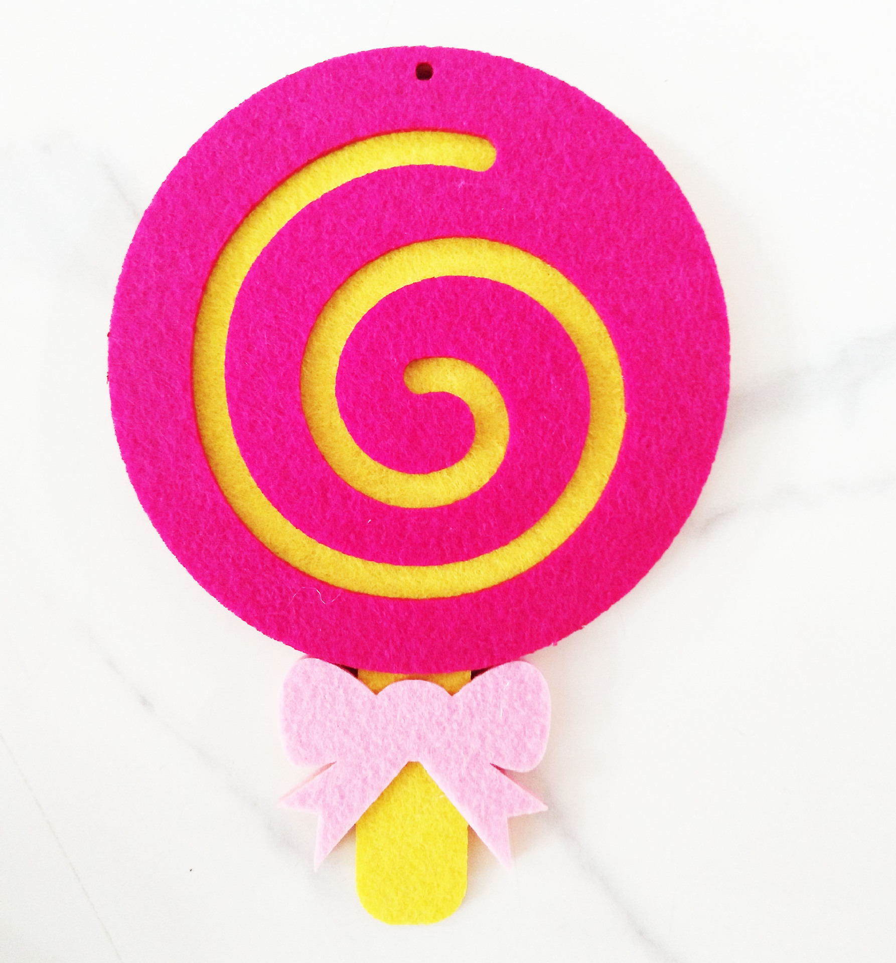 糖果店幼儿园装饰品卡通双面糖果吊饰 卡通毛毡无纺布立体棒棒糖