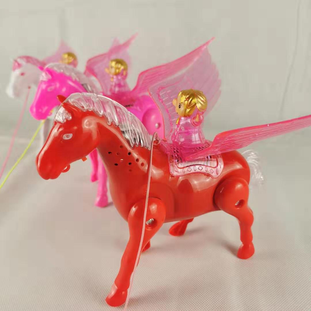 新款电动飞马 电动马 小天使飞马  地摊玩具  厂家自产自销