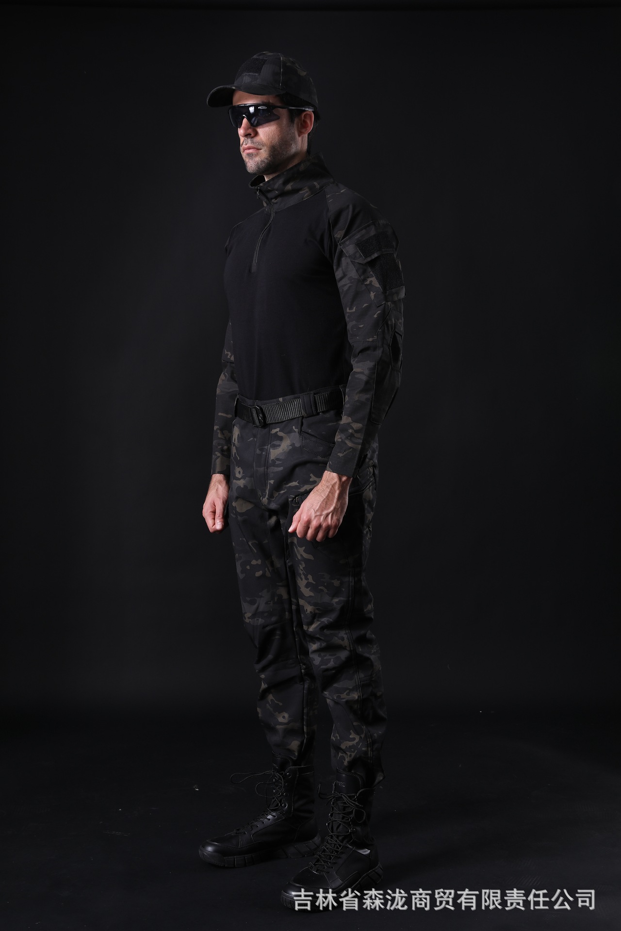 森泷-跨境 特种兵迷彩服户外蛙人服套装护具战术作训服男式军迷