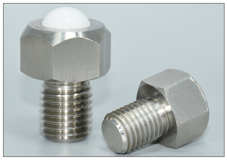 钢珠滚轮bchl螺柱式六角头万向轮滚珠不锈钢泥丸传送滑动牛眼轴承