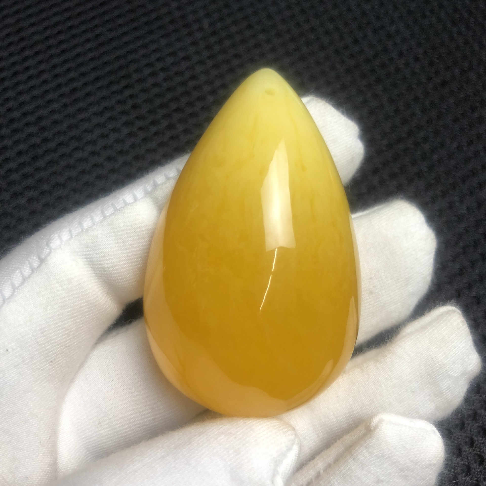 二代粉压蜜蜡厂家直销新品爆款精品水滴无事牌吊坠毛衣链直播货源