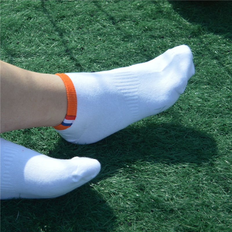 篮球足球白色尾单男生纯全棉运动袜子原单少年学生袜子批发正品