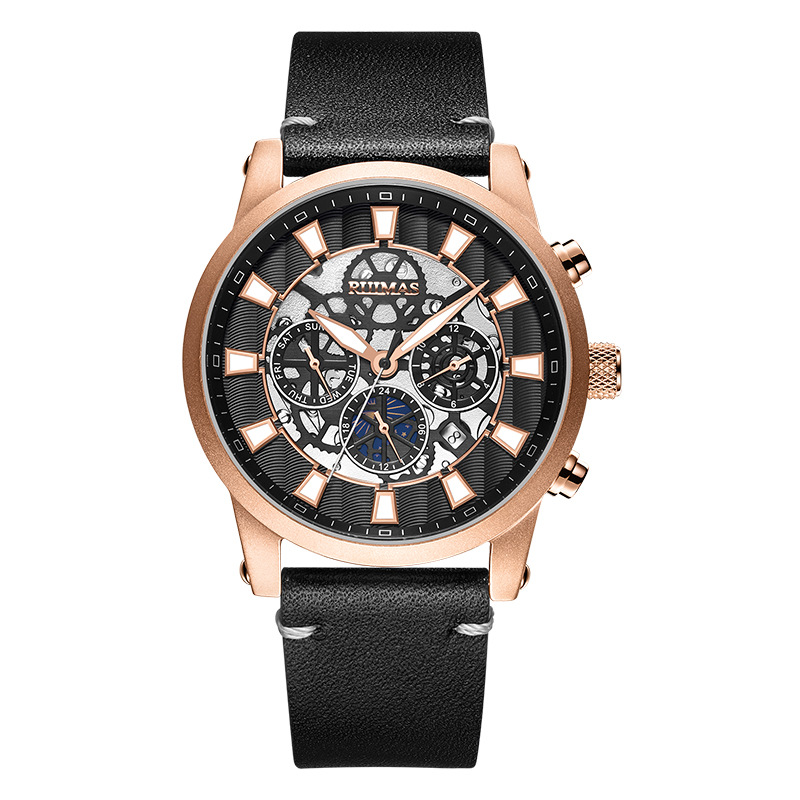 ruimas瑞马仕品牌高档男士手表 夜光时尚精钢机械表 厂家批发6768采购