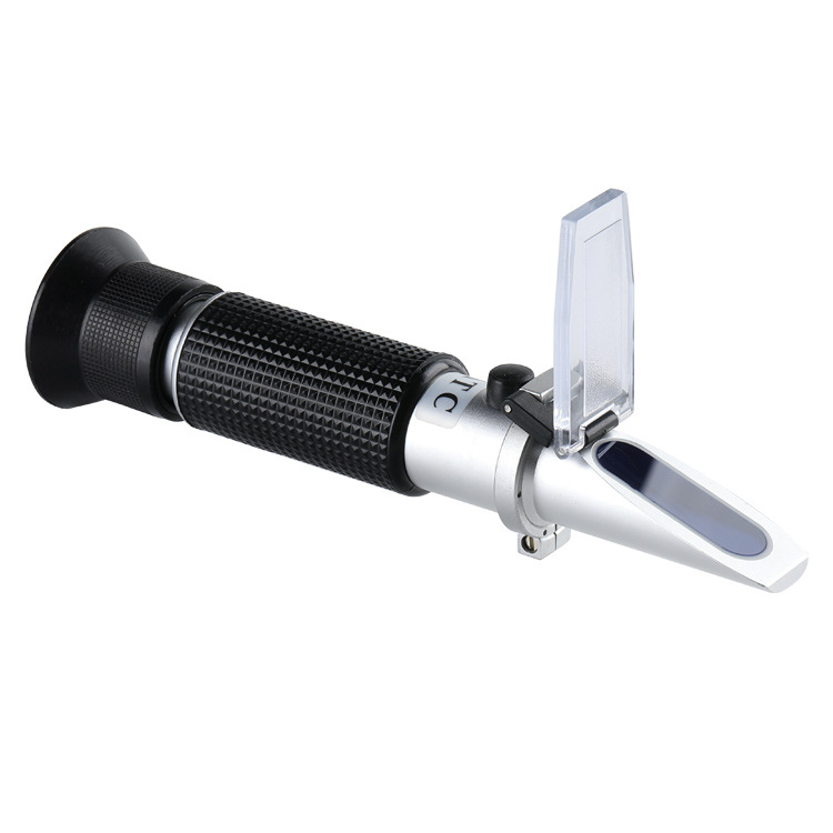 Handheld Refractometer Fruit Candy Degree 0-32% Food Brine Salinometer 0-28% Sugar Content Test Detector in One