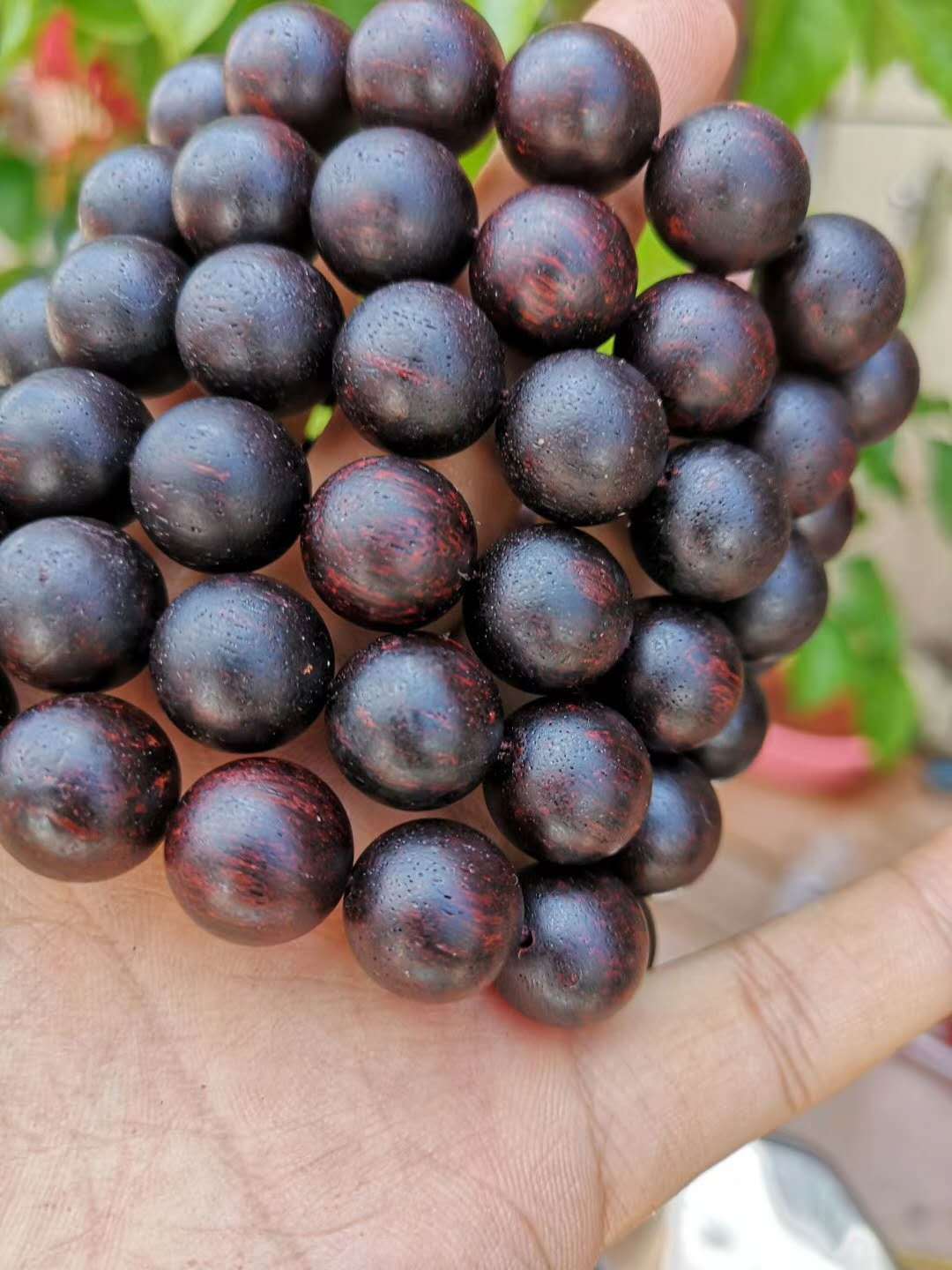 缅甸奇楠小叶降真香黑满油手串手链降真香佛珠摆件蜜花香椰奶