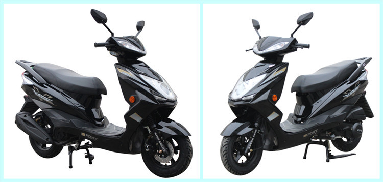 坤豪牌国四电喷踏板燃油摩托车超级鹰迅助力车款