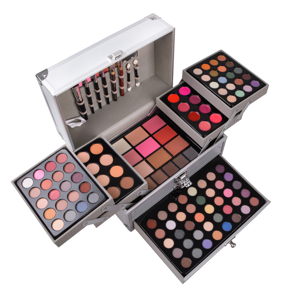 Foreign Trade Popular Style Cosmetics Set Makeup Set Eye Shadow Plate Set Lip Balm Lip Pencil Blush Combination Makeup Set