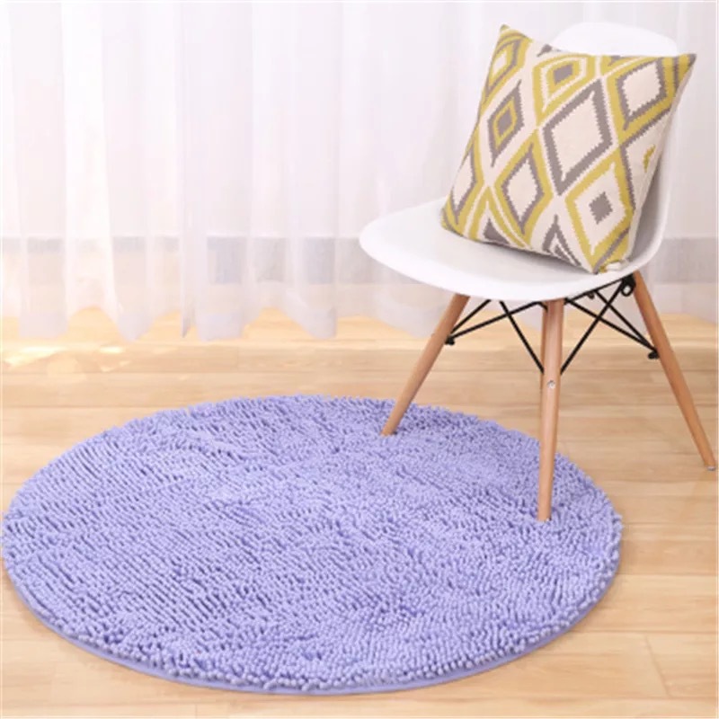 Factory Wholesale Chenille Blanket round Computer Chair Cushion Hanging Basket Cushion Bathroom Home Floor Mat