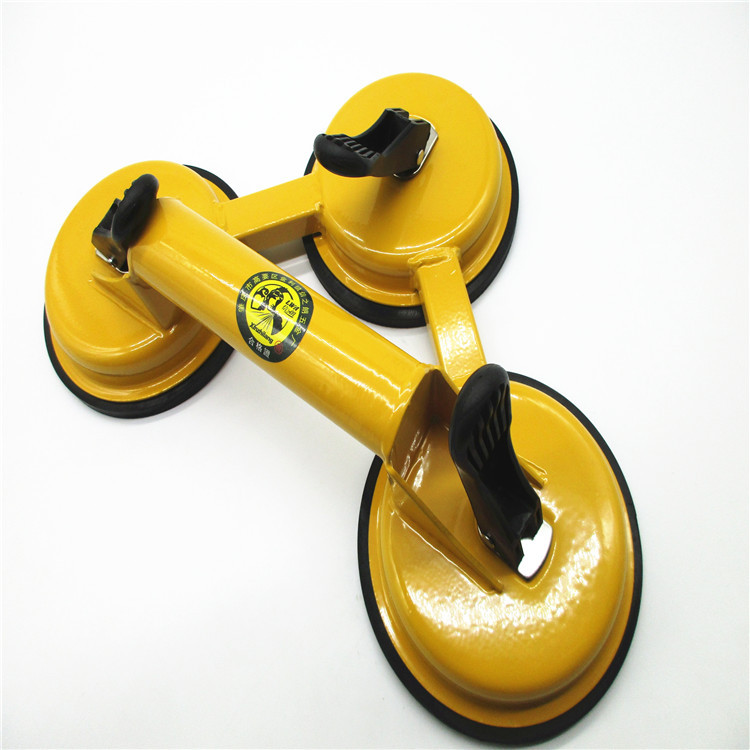 玻璃吸盘黄色单爪吸盘实用型单爪吸提器玻璃吸盘搬运工具