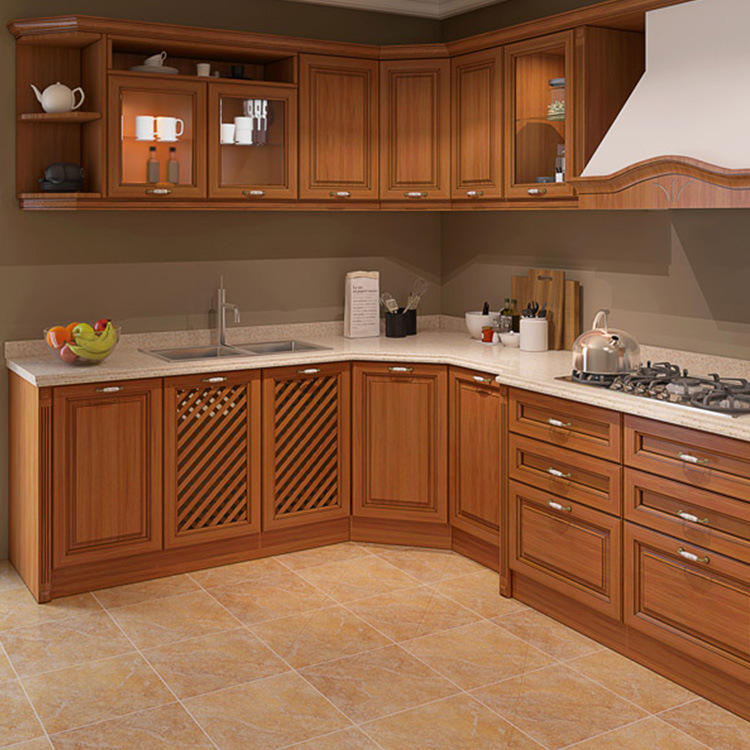 急购2022冬大理石橱柜整体厨房pvc橱柜美式橱柜别墅实木家具橱柜晶钢