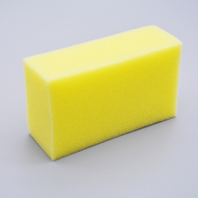 扫发海绵擦理发美发海绵刷黄色碎发家用洗碗11*7*4cm厂家批发