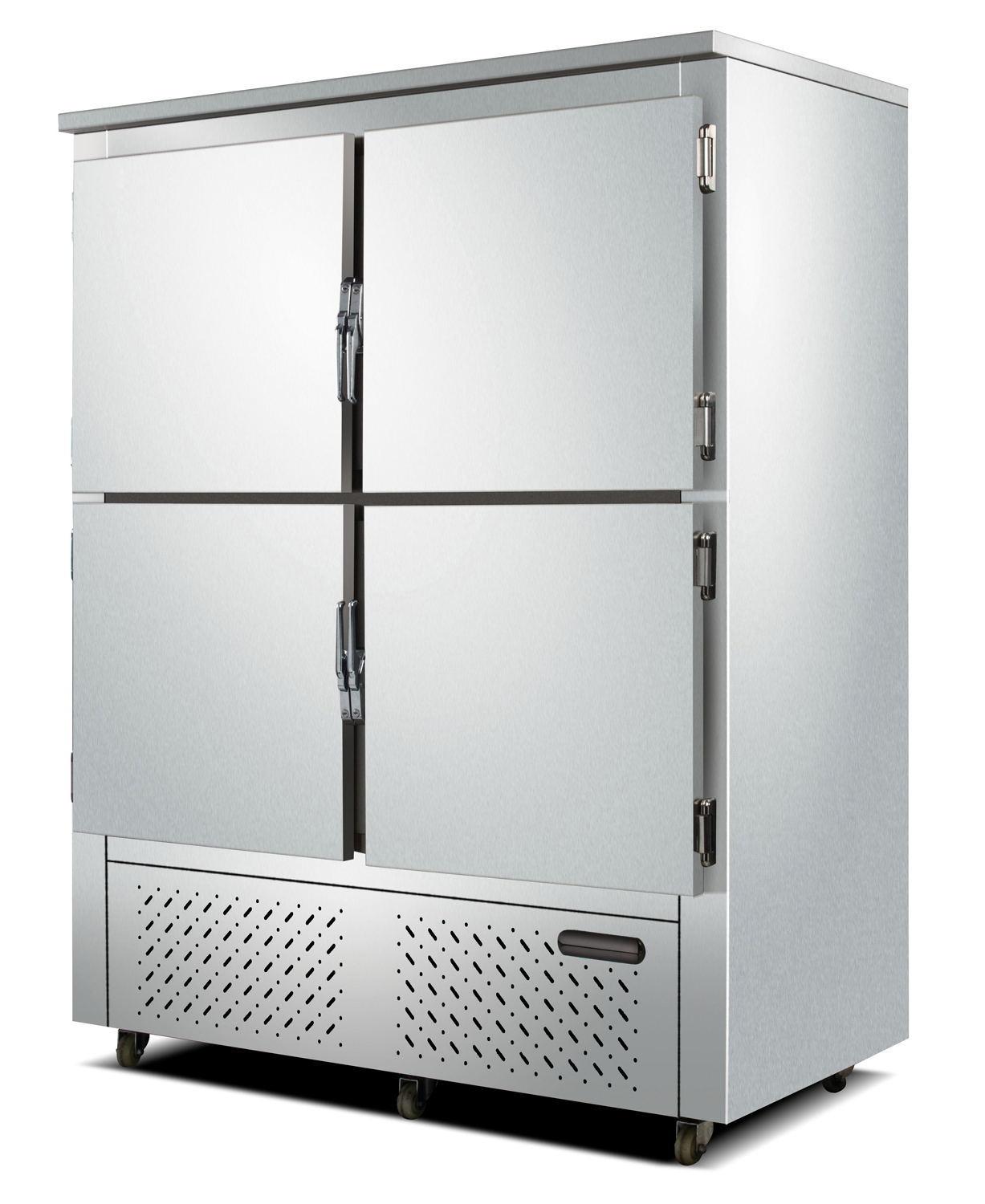 推入式双门冰箱商用烘焙风冷立式插盘式慕斯饺子急速冷冻柜速冻机