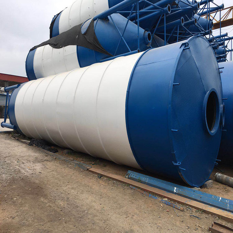 卧式水泥仓搅拌站用环保型不锈钢移动储罐