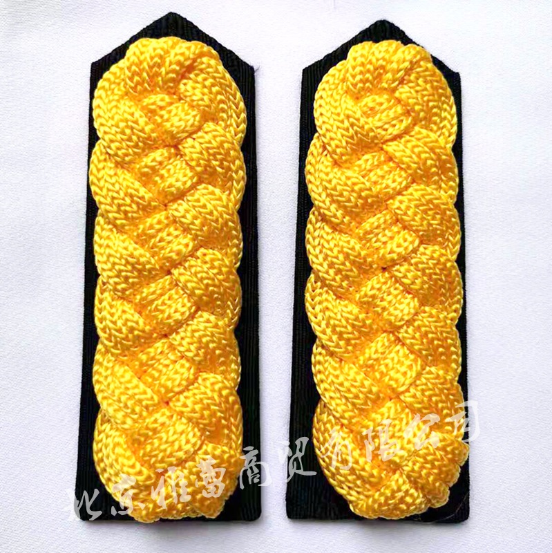 专业厂家直供保安物业礼宾手编肩章服饰配饰臂章制服徽章肩牌
