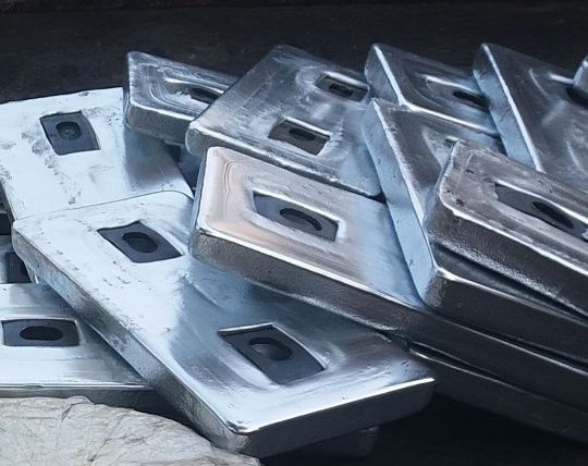 螺栓式船用防腐锌块 锌合金牺牲极阳 船体防腐锌块 ccs船检认证