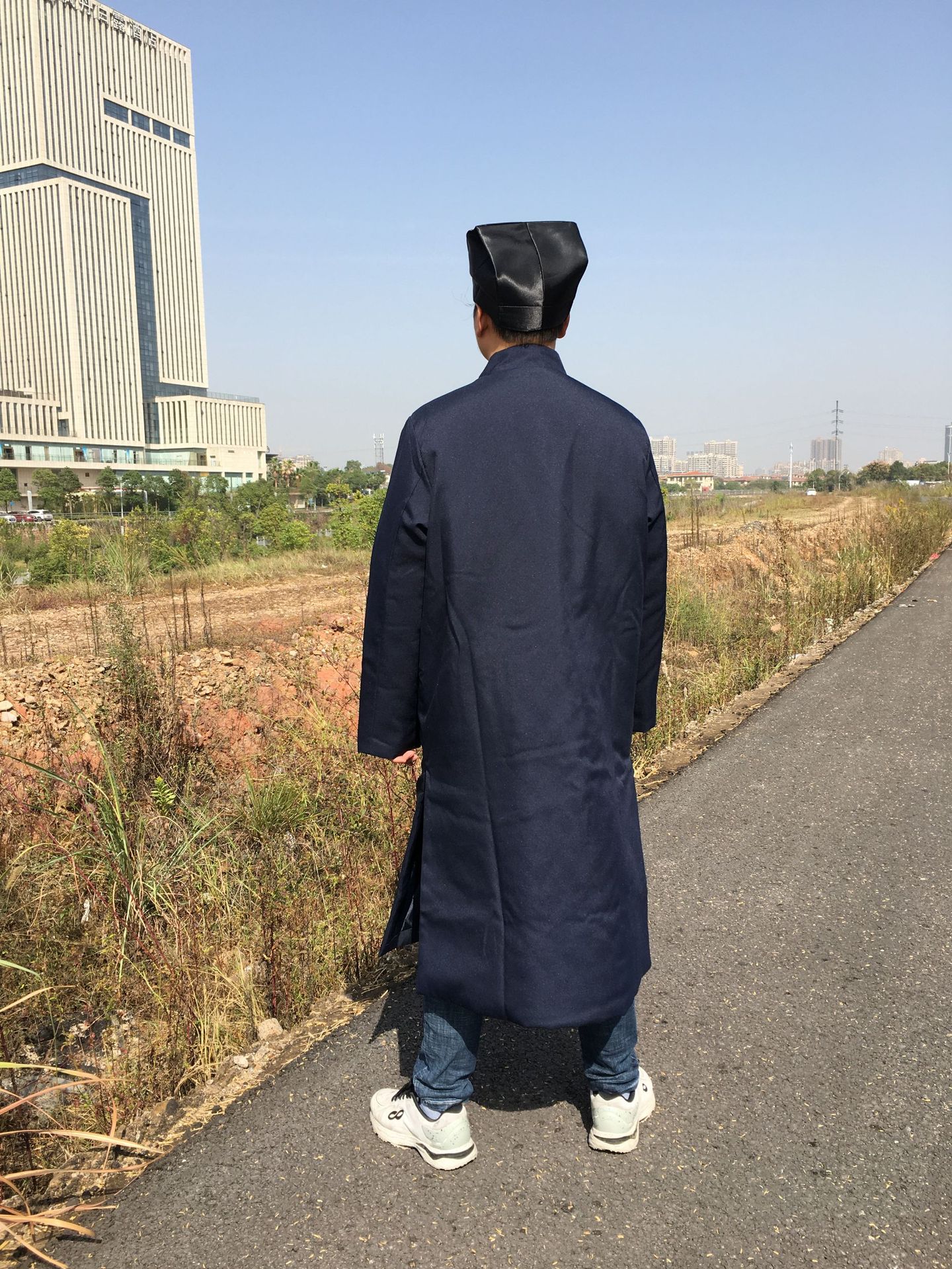 道袍道士服装道教用品长袍冬款长袍加棉长袍道士服棉袍秋冬款长袍