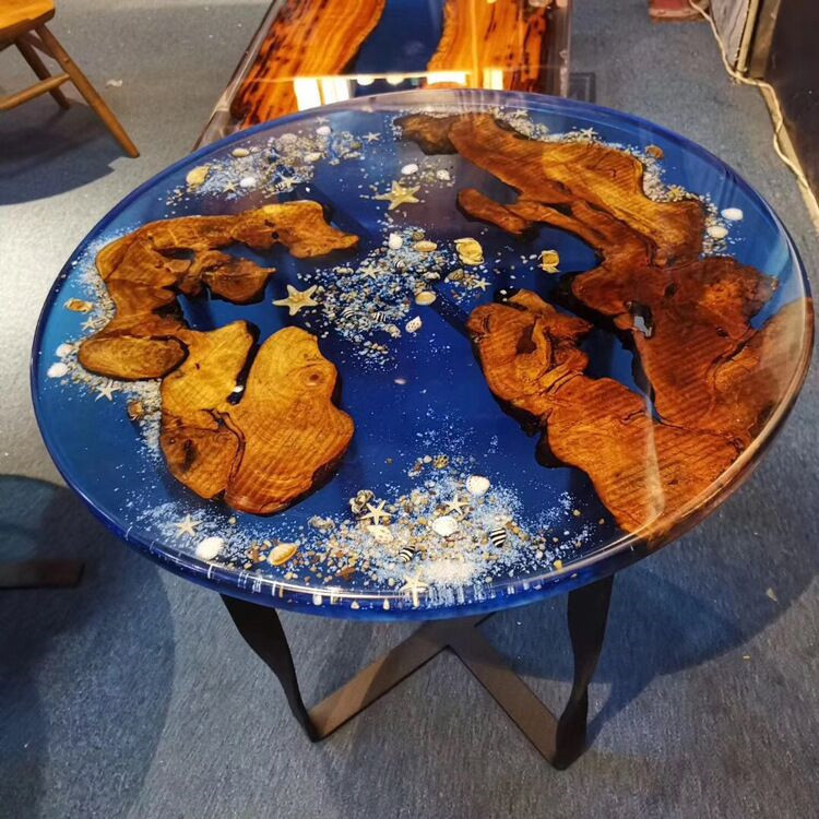 厂家批发环氧树脂ab胶工艺品艺术胶木头与树脂结合胶河流胶树脂胶