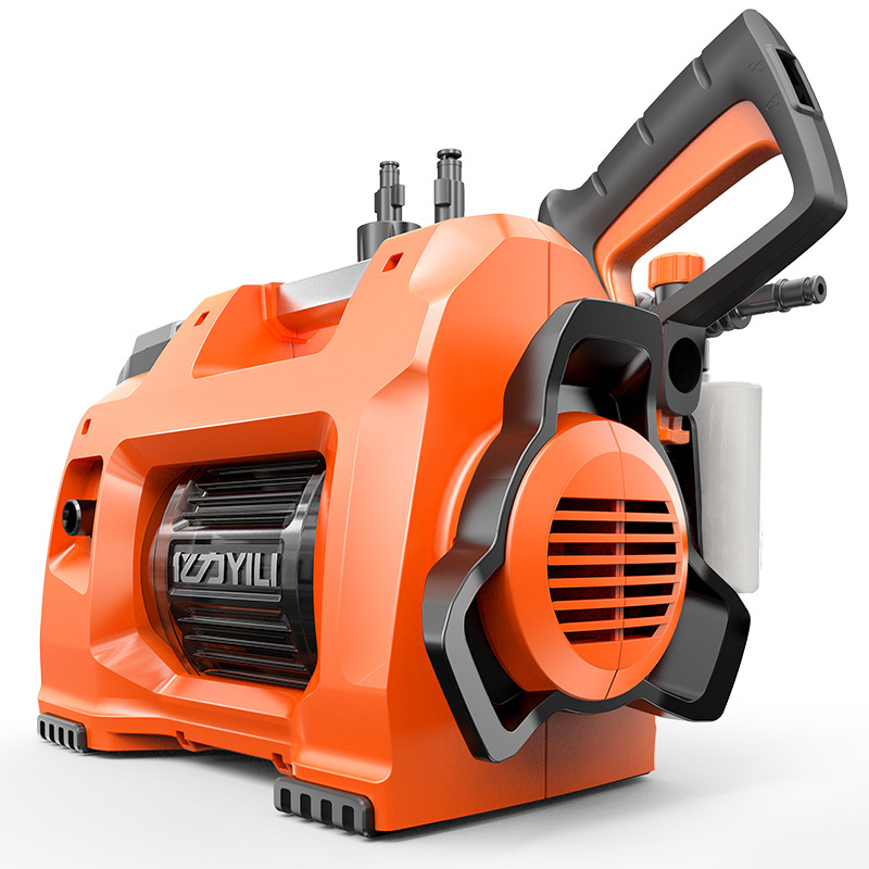 亿力1500w鱼雷家用洗车机手提感应电机ylq4450g高压清洗机洗