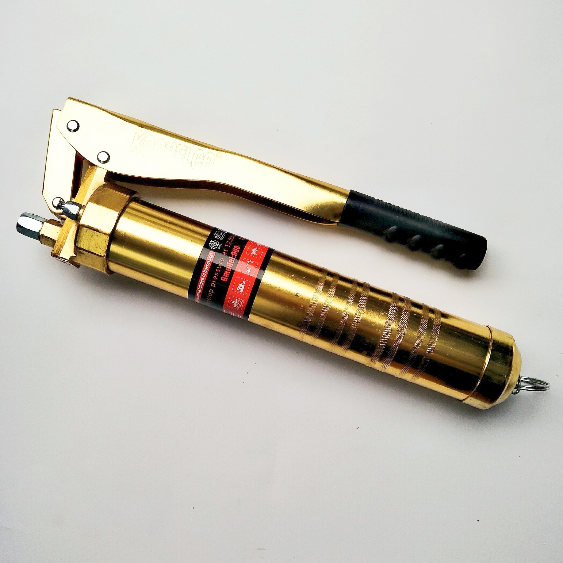 镀金拉链式黄油枪手动高压双芯棒黄油枪打黄油弹重型机械专用