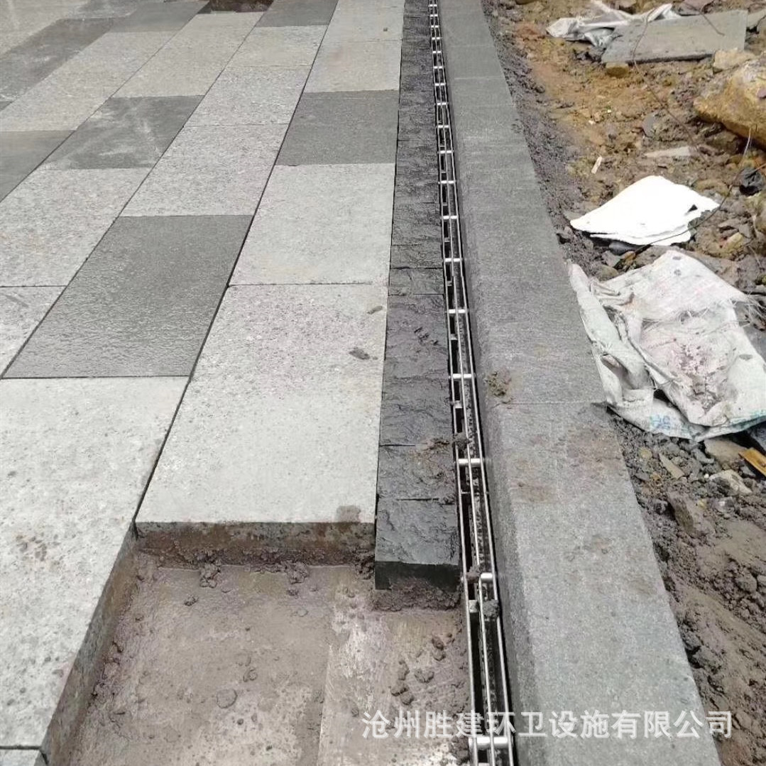 定制树脂混凝土线性排水沟广场路边成品排水沟缝隙式排水沟可