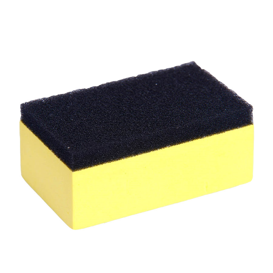 厂家定做黄色eva复合绵擦子70*30*20镀晶 清洁海绵擦魔术擦磁铁擦