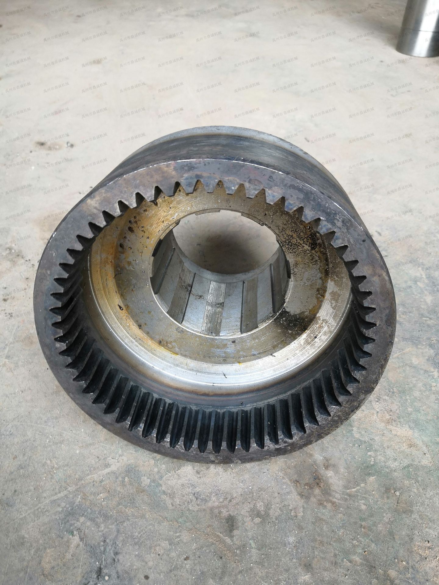 矿用皮带机配件内外齿套 煤矿机械配件内外齿轴套 150p外齿轮加工