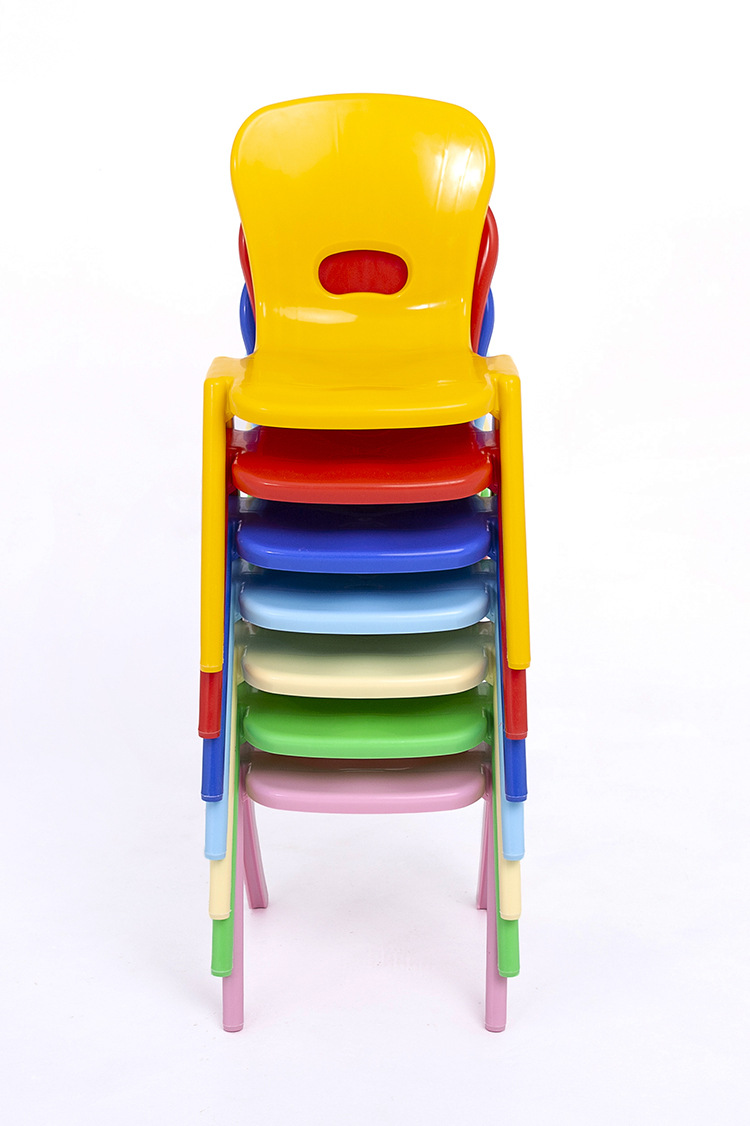 儿童塑料椅加厚宝宝餐椅幼儿园靠背椅学习桌椅一体注塑椅家用凳子