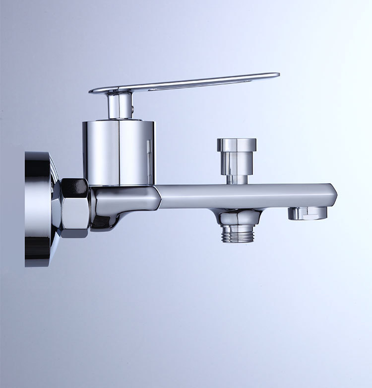 派瑞芙铜体防冻淋浴三联混水阀浴缸花洒水龙头暗装花洒淋浴龙头