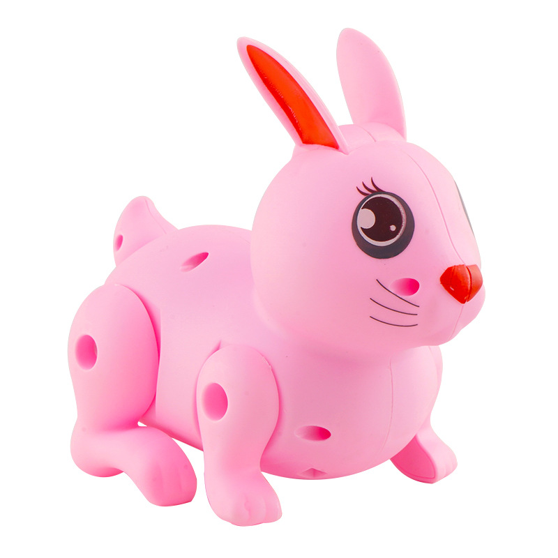 儿童萌趣炫彩灯光动感音乐电动蹦蹦兔宝宝小兔仿真动物玩具兔子