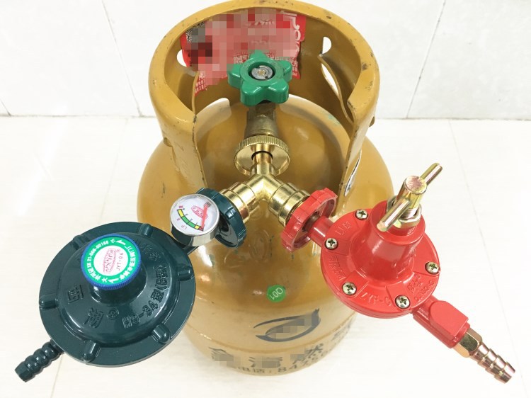 批发液化气钢瓶一出二接口煤气罐三通接头钢瓶三叉铜减压阀双通阀