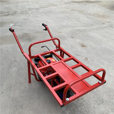 带斗的汽油推车可以装多少沙 下坡不溜车的独轮手推车