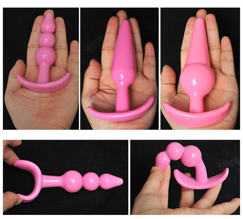 后庭肛门塞组合g点肛门棒肛塞4件套夫妻硅胶情趣性用品厂家批代发