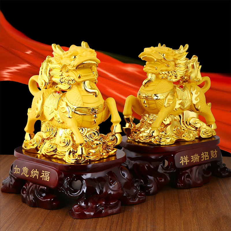 玉麒麟家居摆件