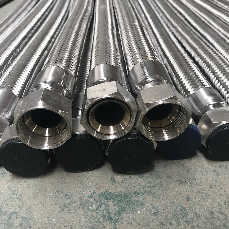 卡盘式金属软管 丝扣金属软管 四氟软连接管 快速接头金属软管