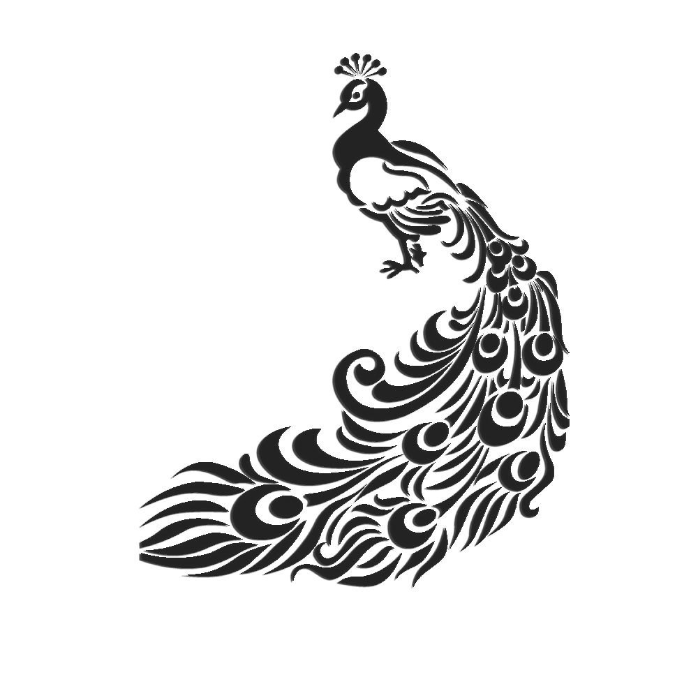 jm394几何孔雀亚克力水晶镜面贴立体 墙贴卧室客厅装饰贴