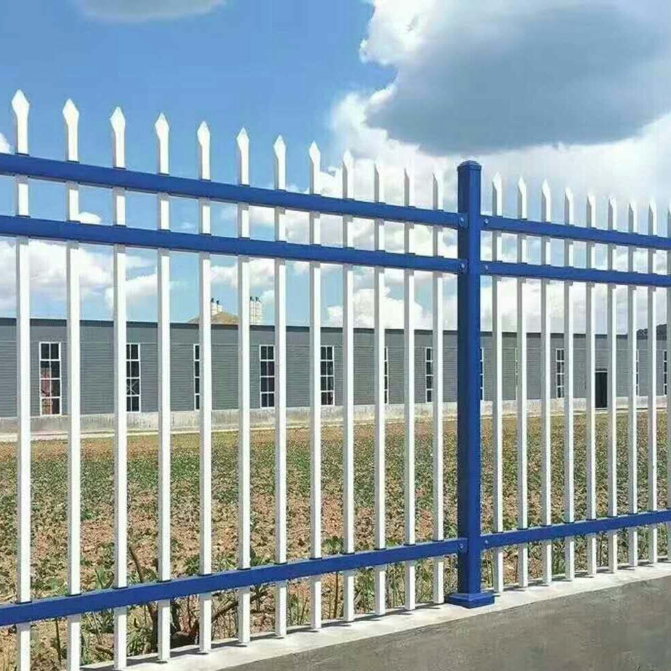 小区围挡围墙护栏铁铸热镀锌钢栏杆室外户外栅栏家用学校围栏现货