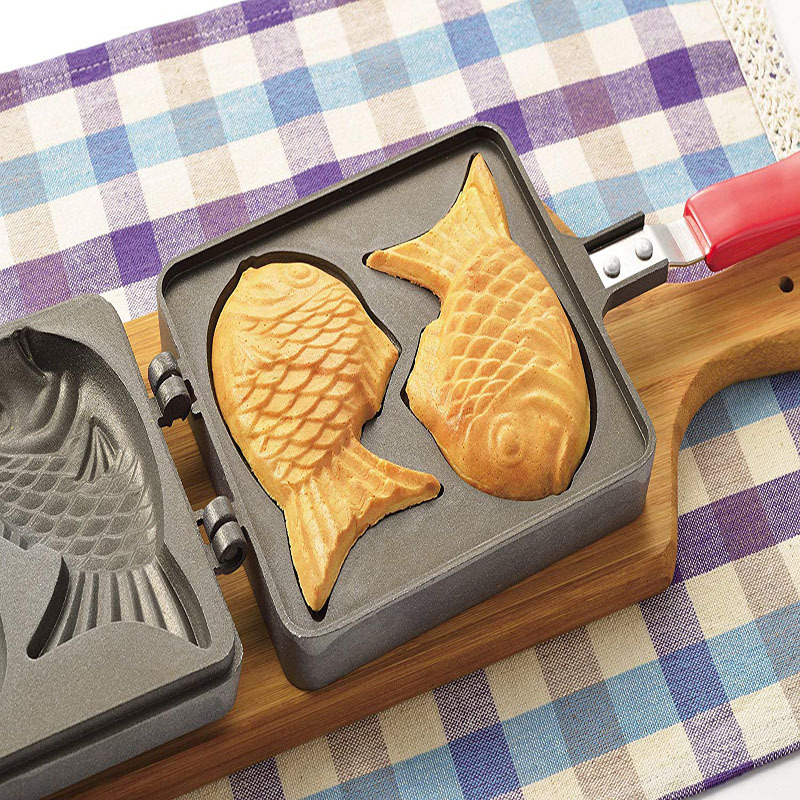 日本进口parl kakoh 铝制鱼形蛋糕模具