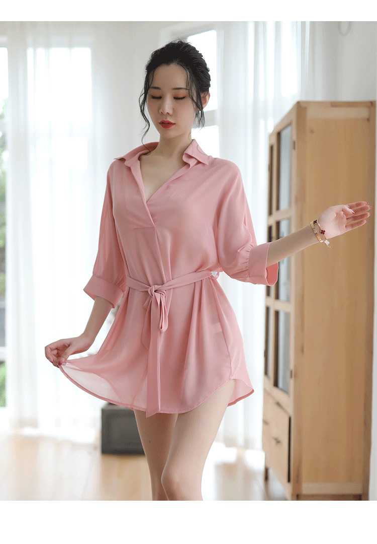 衬衫性感睡衣女秘书服装情趣透视诱惑骚挑逗床上日式火辣透明调情