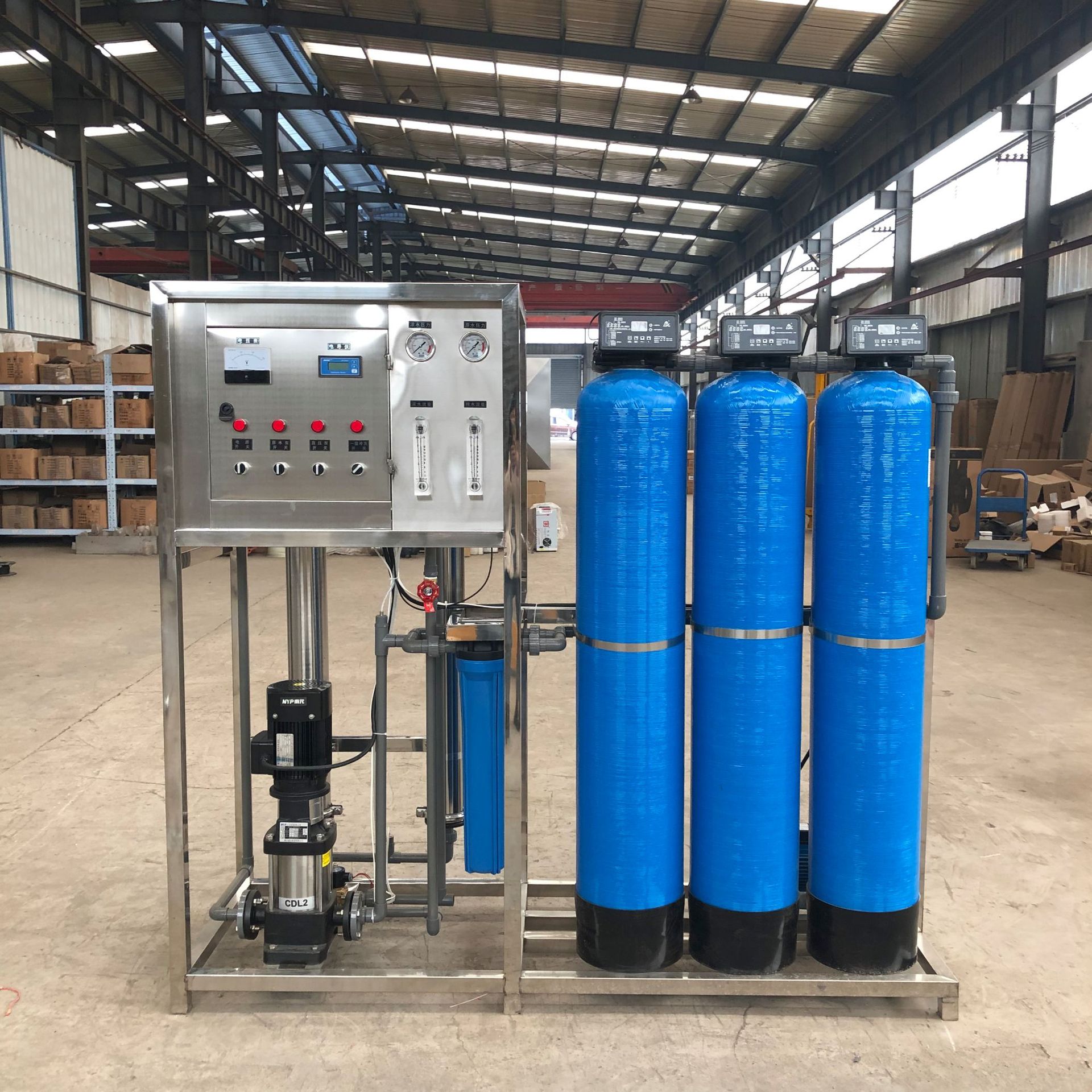 ro反渗透水处理设备纯净水设备025吨05吨1吨反渗透设备