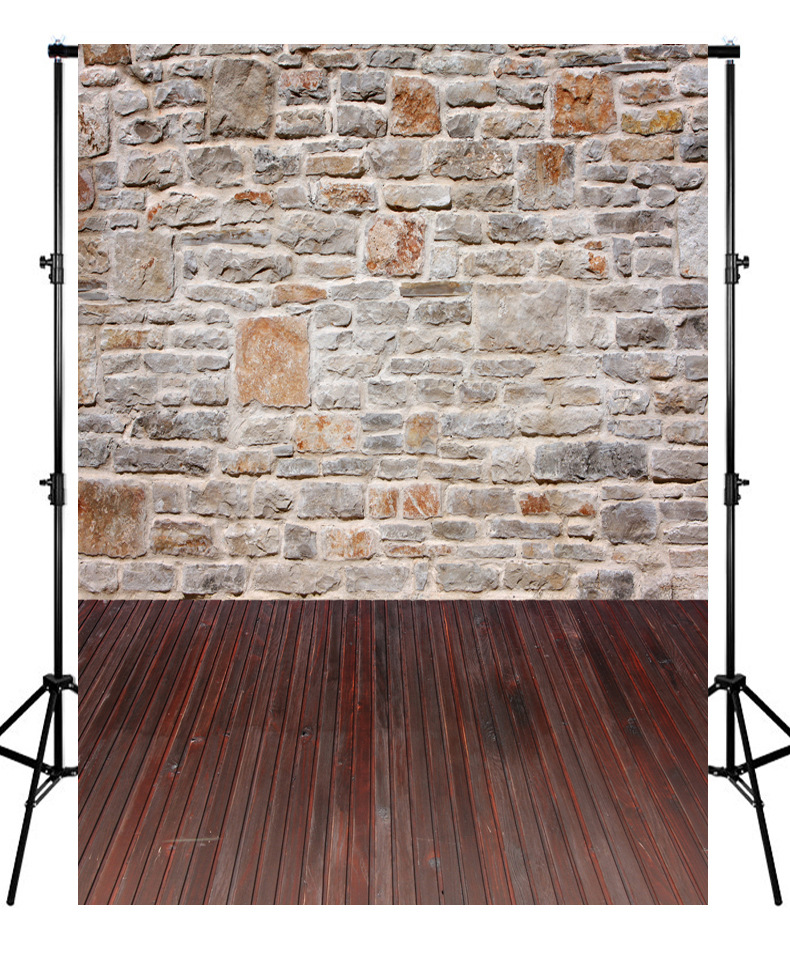 新款直播背景墙3d摄影背景布砖墙复古摄影棚新生儿幕布跨境背景布