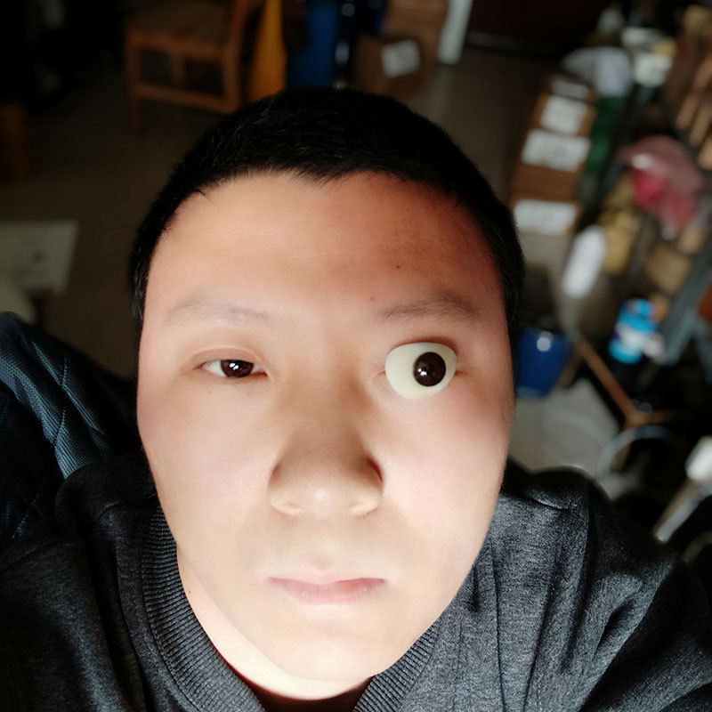 仿真义眼片 真人佩戴 影视化妆 娃娃眼球 蜡像假眼 美瞳展示