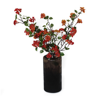 仿真花冬青果红豆样板间酒店会所客厅摆设中式插花装饰品招财果实