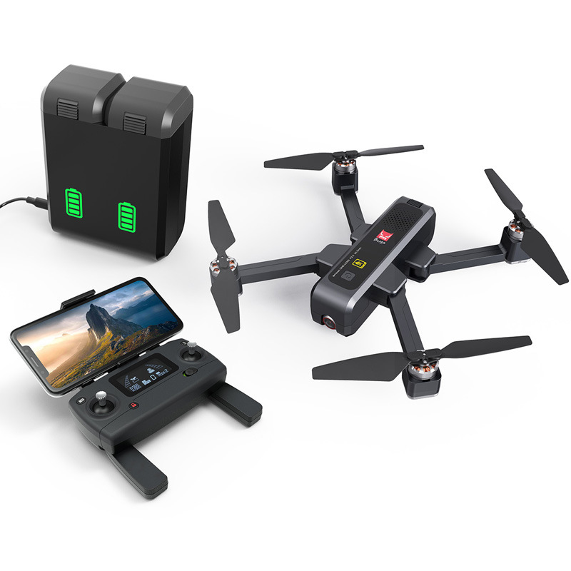 mjx/rc美嘉欣b4w4k无刷gps高清图传折叠无人机航模光流四轴飞行器