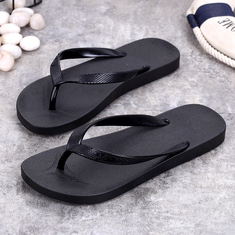 Summer Fashion Non-Slip Flip Flops Korean Style Outdoor Beach Shoes for Students Couple Flat Harajuku Style Flip Flops for Men